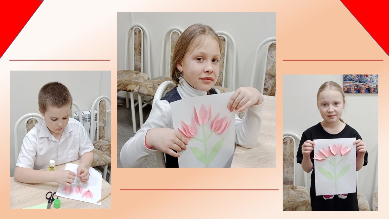 Сегодня ребята из группы «Разноцветный мир» посвятили свои творческие поделки мамам.