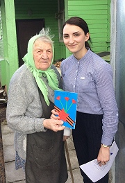 Волонтерский отряд «Дружба» поздравлял ветеранов