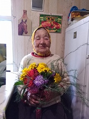 95-летие отмечает труженик тыла  Улыбина Надежда Григорьевна