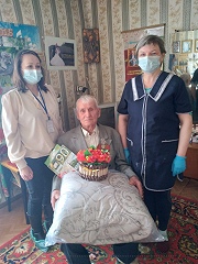 90 летний юбилей труженика тыла, Крылова Алексея Максимовича